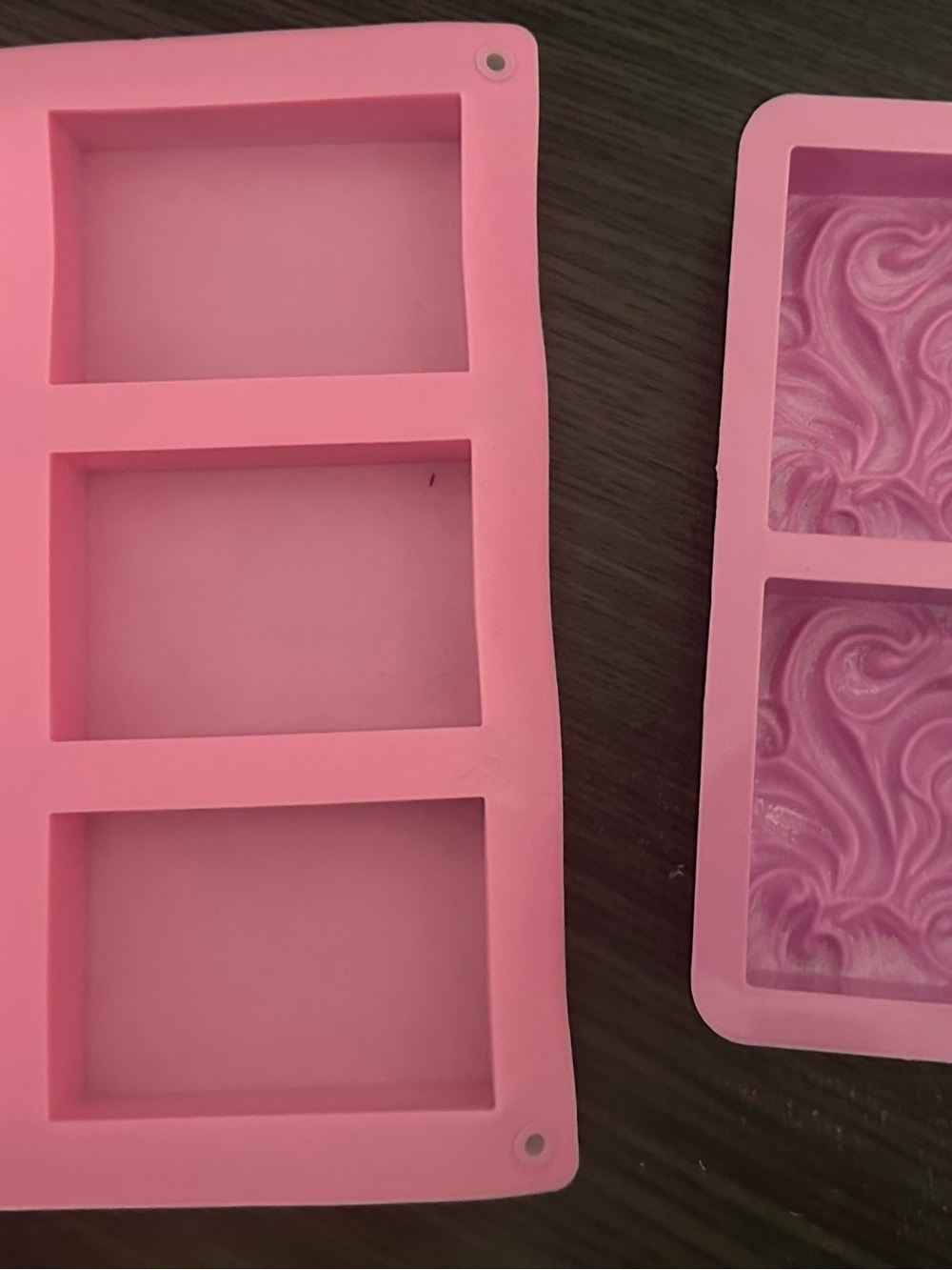 Pink Silicone Soap 🧼 Mold Tray